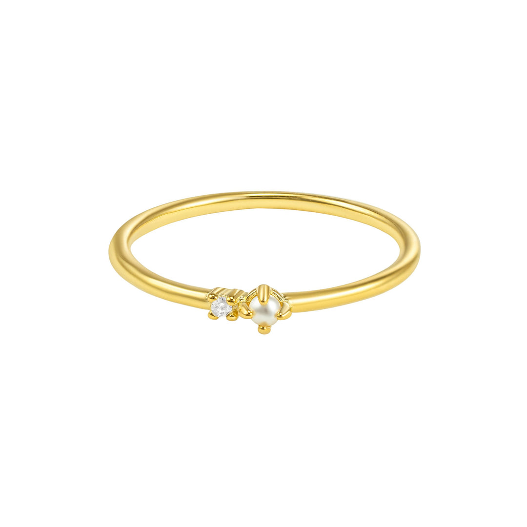 Bella Pearl 14k Gold Vermeil Ring