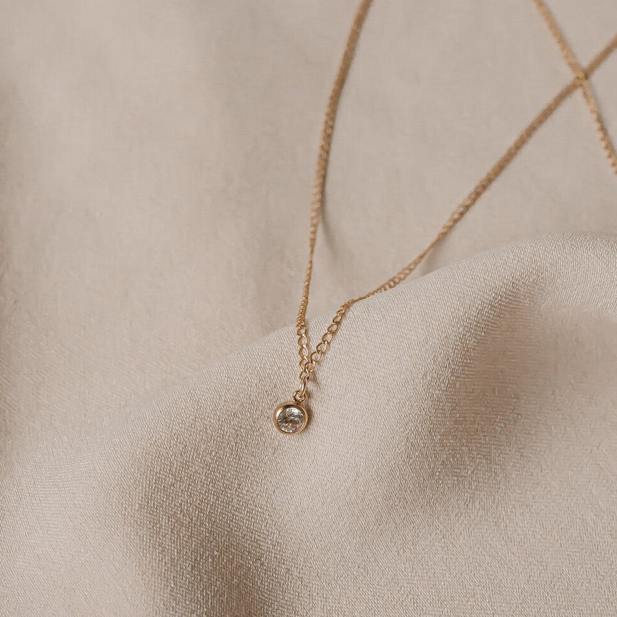 Delicate CZ Necklace- Quill Fine Jewelry