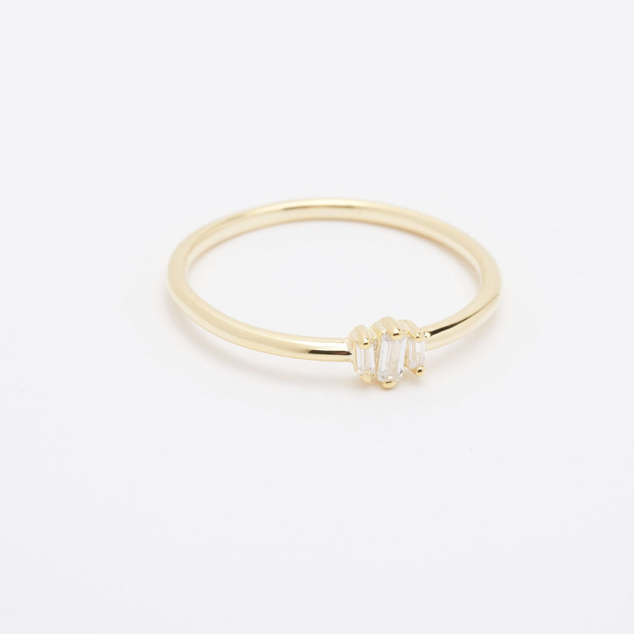 Bianca CZ Gemstone Cluster Ring- Quill Fine Jewelry 