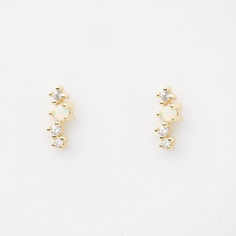 Asia Opal Stud Earrings- Quill Fine Jewelry